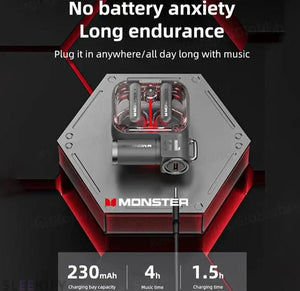 Monster XKT15 Wireless Bluetooth Gaming Earbuds Sleekify