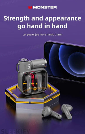 Monster XKT15 Wireless Bluetooth Gaming Earbuds Sleekify