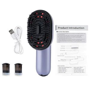 Hair Care Spray Massage Comb Vibration Scalp Massage Hairbrush Head Massager Hair Sprayer Atomizing Brush Hair Oil Applicator Sleekify