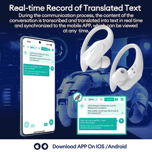 Lenovo LP75 Smart Translator Earbuds | HD Calls, Noise Cancelling, Real-Time Translation Sleekify