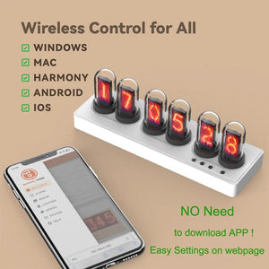 Nixie™ - WIFI Control tube alarm clock Sleekify