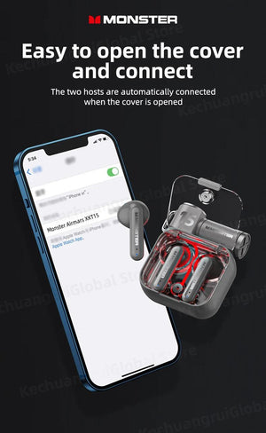 Monster XKT15 Wireless Bluetooth Gaming Earbuds Sleekify
