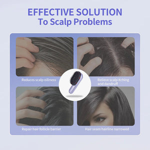 Hair Care Spray Massage Comb Vibration Scalp Massage Hairbrush Head Massager Hair Sprayer Atomizing Brush Hair Oil Applicator Sleekify