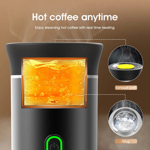Electric Portable Coffee Machine 3-in-1 Capsule Powder Travel Coffee Maker Sleekify