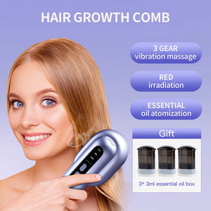 Hair Care Spray Massage Comb Vibration Scalp Massage Hairbrush Head Massager Hair Sprayer Atomizing Brush Hair Oil Applicator Sleekify