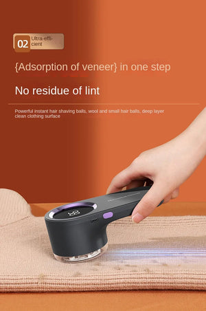 Lint Remover for Clothing Portable Electric Fuzz Pellet Remover LED Display Rechargeable for Clothes Fabric Shaver Fluff Remover Sleekify