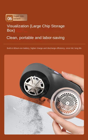 Lint Remover for Clothing Portable Electric Fuzz Pellet Remover LED Display Rechargeable for Clothes Fabric Shaver Fluff Remover Sleekify