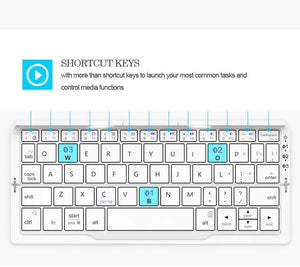 BOW FlexKey™ - Foldable Bluetooth Keyboard Sleekify