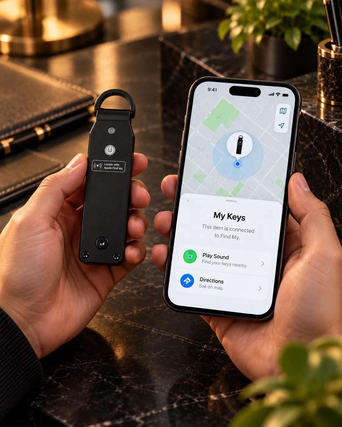Sleekify Smart Key Organizer with Apple Find My