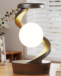 Levitating ball lamp with wireless phone charger - Sleekify