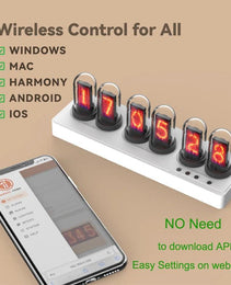 Nixie™ - WIFI Control tube alarm clock - Sleekify