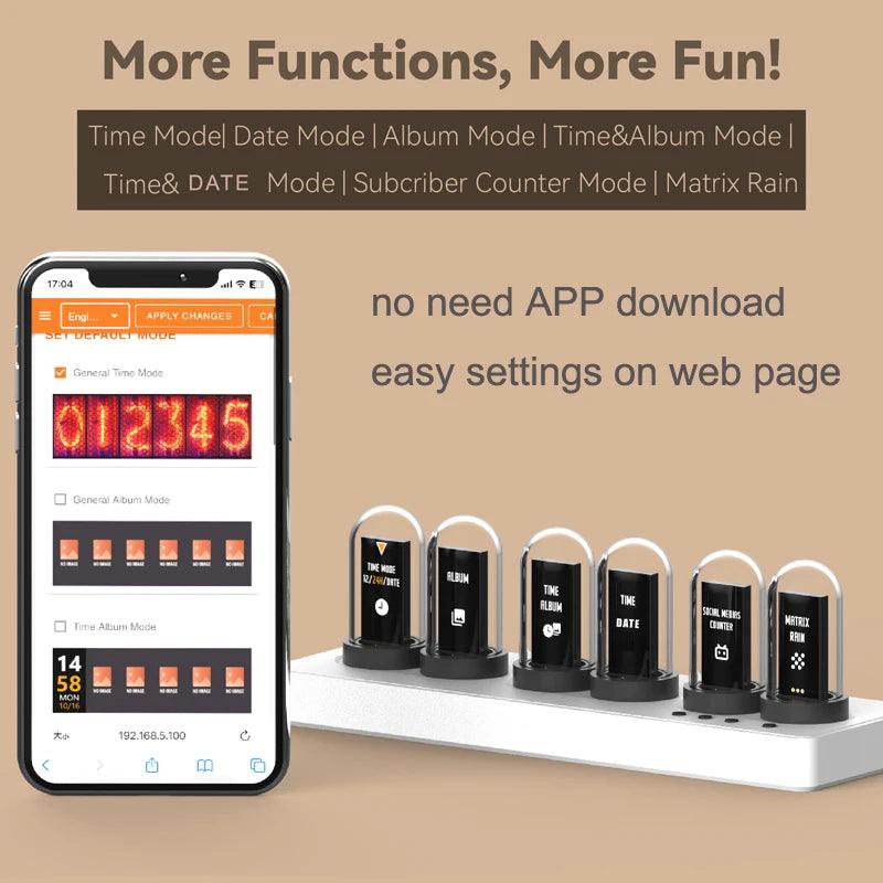 Nixie™ - WIFI Control tube alarm clock - Sleekify