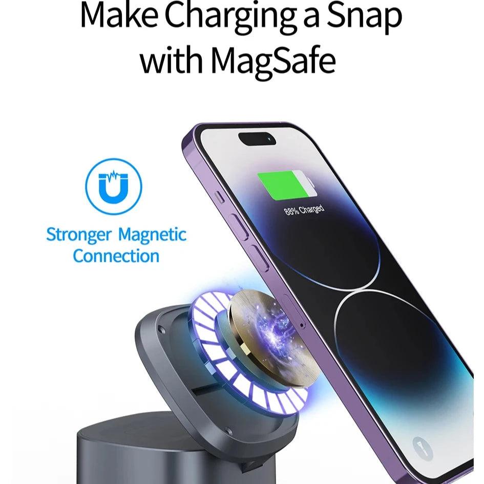 Magnetic wireless charging station 15W - Sleekify