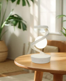 Levitating ball lamp with wireless phone charger - Sleekify