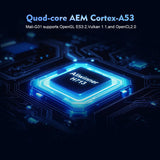 Quad-core AEM Cortex-A53 with Mali-G31 chip for enhanced performance in MagCubic™ Portable Cinema Projector