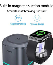 Magnetic wireless charging station 15W - Sleekify