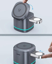 Magnetic wireless charging station 15W - Sleekify