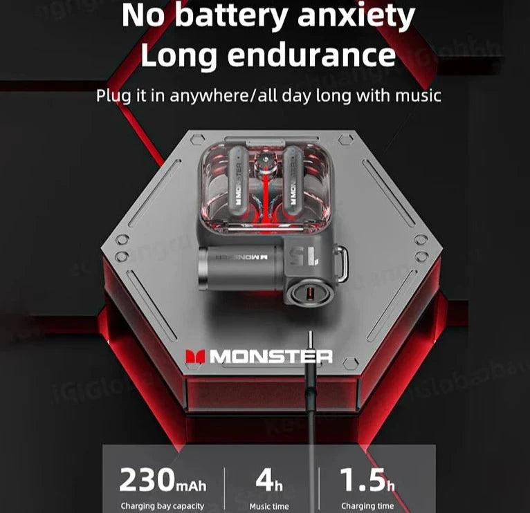 Monster XKT15 Wireless Bluetooth Gaming Earbuds - Sleekify