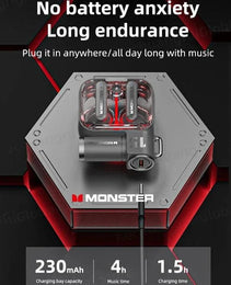 Monster XKT15 Wireless Bluetooth Gaming Earbuds - Sleekify