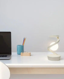 Levitating ball lamp with wireless phone charger - Sleekify